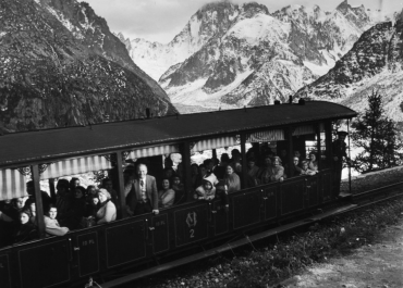 Le petit train de Montenvers pour la mer de glace