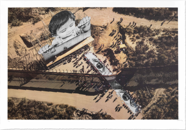 Migrants, Mayra, Picnic across the border, General View, Tecate, Mexico - USA, 2022