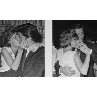 Le baiser de Romy Schneider et Alain Delon, 1961