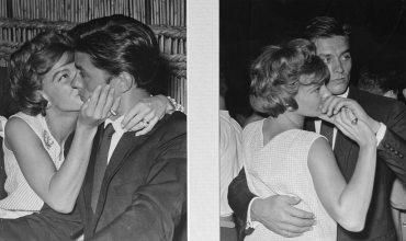 Le baiser de Romy Schneider et Alain Delon, 1961