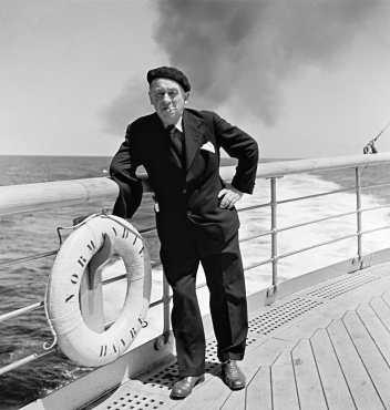 Blaise Cendrars à bord, Le Havre-New York, 1935