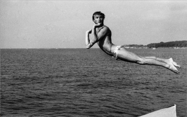 Bibi avant la chute, Porquerolles, France, 1979