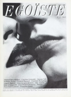 Égoïste n°7 (lèvres - Helmut Newton)
