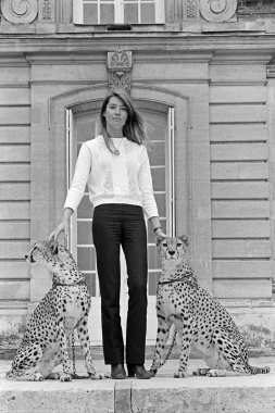 Françoise Hardy et ses deux guépards, 1968