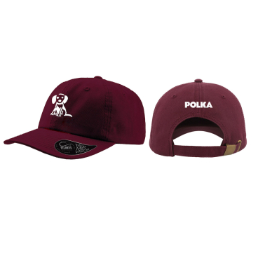 Casquette Polka - bordeaux