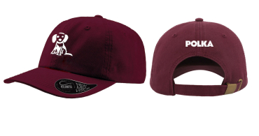 Casquette Polka - bordeaux