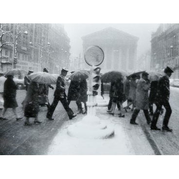 Tempête de neige sur Paris, 1970