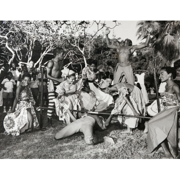 Des danseurs de Calypso pour la princesse Margaret, Antilles, 1958