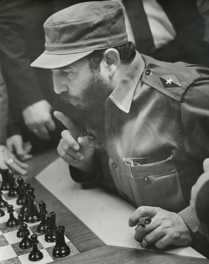 Castro, champion d'échecs, Cuba, 1970