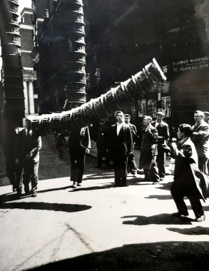 Course aux paniers, Londres, 1951
