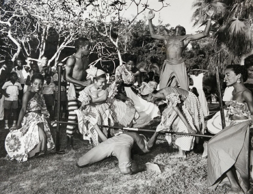 Des danseurs de Calypso pour la princesse Margaret, Antilles, 1958