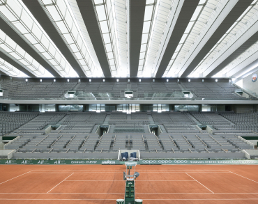 Court Philippe-Chatrier, stade Roland-Garros, Paris