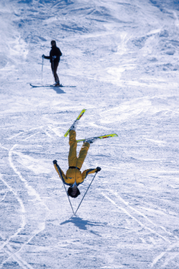 Acrobatie à ski d'Hedy Garhammer, 1984