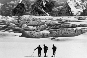 Formation rocheuse dans les Alpes suisses, 1933