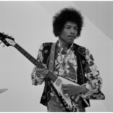 Jimi Hendrix lors d'un show télé