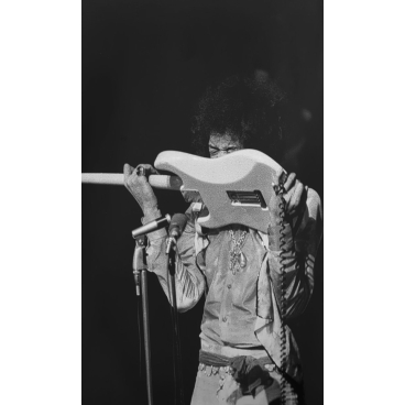 Jimi Hendrix en concert à l’Olympia de Paris le 9 octobre 1967, France