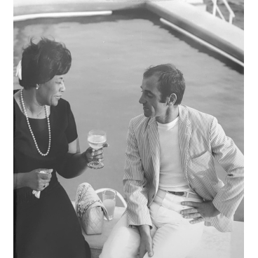 Ella Fitzgerald / Charles Aznavour, Antibes, juillet 1964
