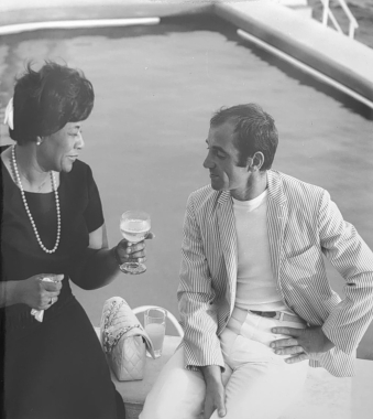 Ella Fitzgerald / Charles Aznavour, Antibes, juillet 1964