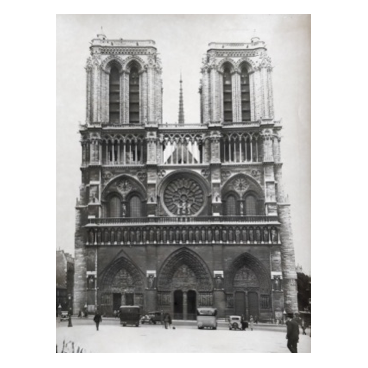 Vue de Notre-Dame de Paris, vers 1940
