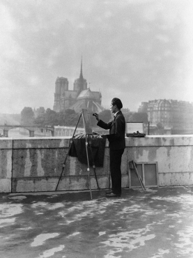 Peintre sur les quais à Paris, 1931