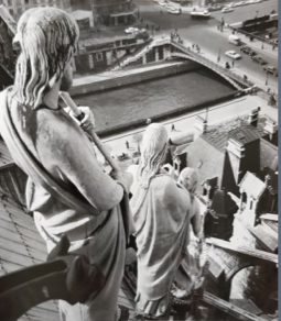 Trois Grâces sur les toits de Notre-Dame, 1966