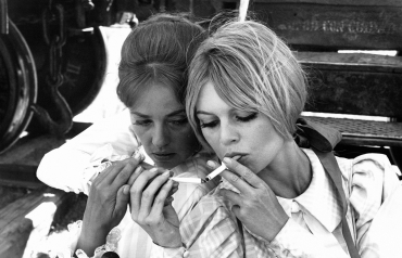 Brigitte Bardot et Jeanne Moreau vers 1960