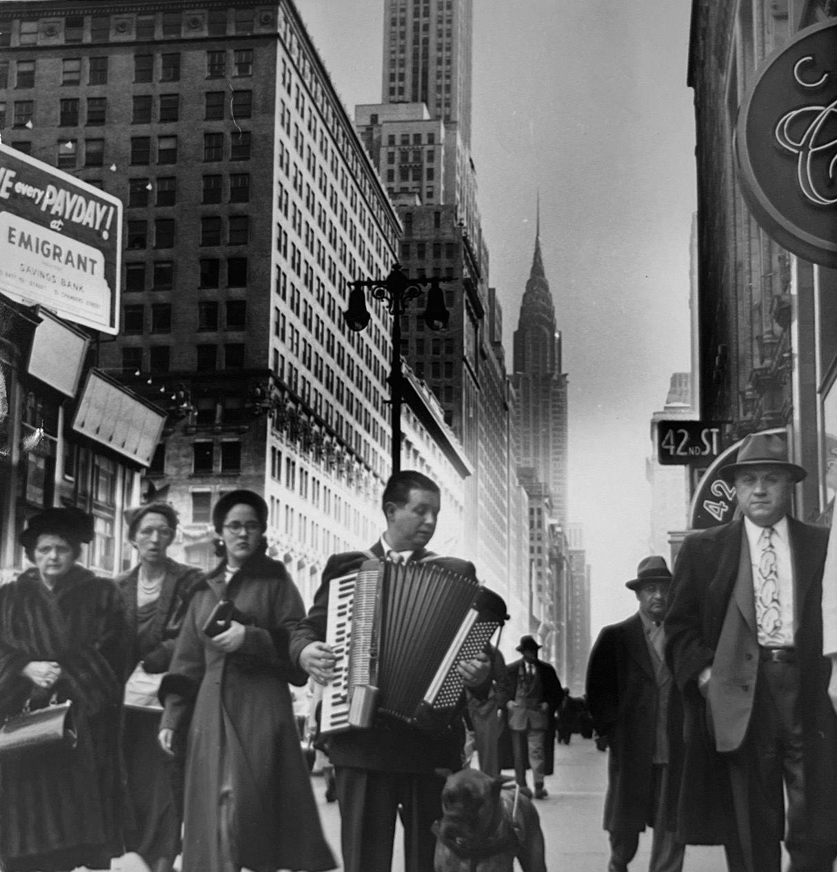 Le joueur d'accordéon, NewYork