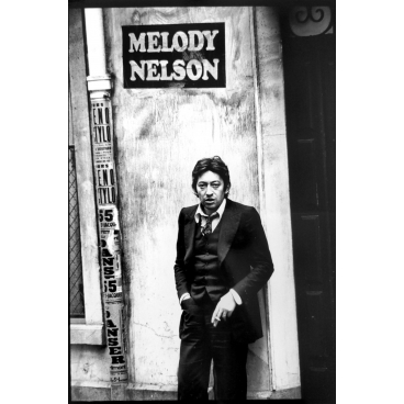 Serge Gainsbourg lors du tournage du clip de Melody Nelson, 1970