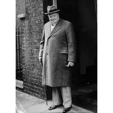 Winston Churchill quitte Londres, 1949