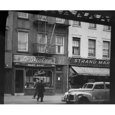 Le Maud's Bistro à New-York, années 1950