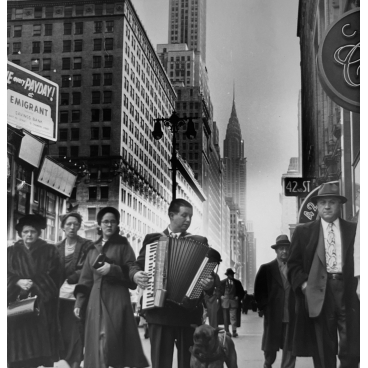Le joueur d'accordéon, New-York