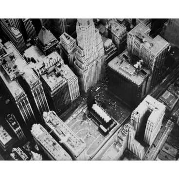 New York : vue aérienne de Wall Street