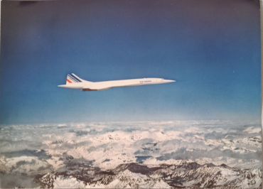 Le Concorde d'Air France en plein vol