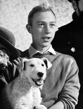 Jean-Pierre Talbot dans le rôle de Tintin, 1961