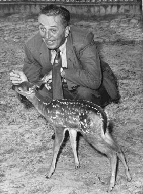 Walt Disney et bambi, 1958