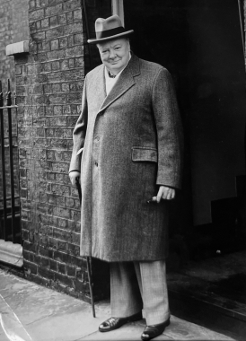 Winston Churchill quitte Londres, 1949