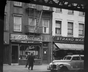 Le Maud's Bistro à New-York, années 1950