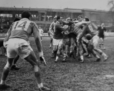 Match de rugby Racing-Castres au stade Jean Bouin